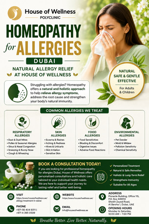 Al Barsha, Health, Homeopathy For Allergies Dubai &ndash; Natural Allergy Relief At House Of Wellness