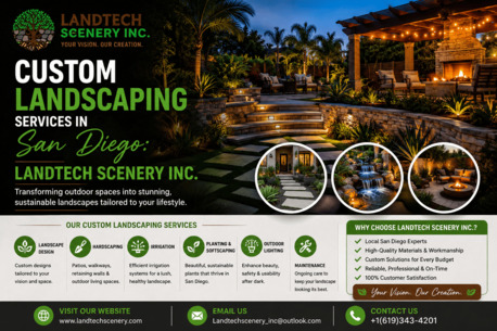 San Diego, Interior Design, Custom Landscaping Services In San Diego: LandTech Scenery Inc.
