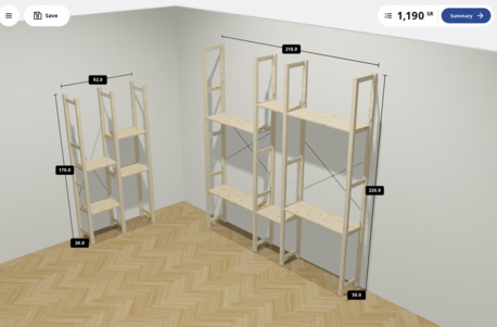 Olaya, Furniture, SAR 500,  Massive IKEA IVAR Solid Wood Shelving Units (2 Sets &ndash; Modular)