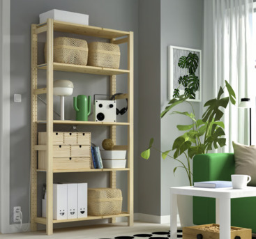 Olaya, Furniture, SAR 500,  Massive IKEA IVAR Solid Wood Shelving Units (2 Sets &ndash; Modular)
