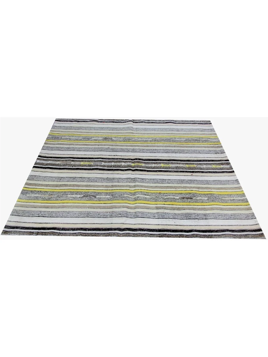 New York, Bicycles, USD 520,  6x6 Gray Yellow Square Old Persian Kilim Area Rug