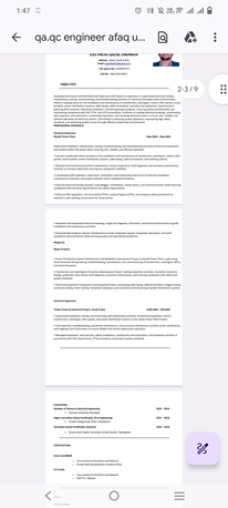 Jubail, Job Seekers, Electrical Engineer
