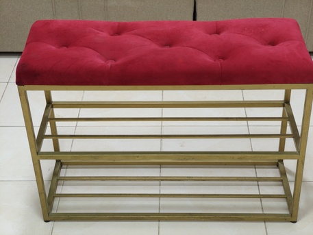 Jubail, Household Items, SAR 95,  Luxury Velvet Shoe Bench For Sale