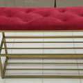 SAR 95,  Luxury Velvet Shoe Bench For Sale