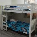 SAR 250,  White Bunk Bed, Dismantled With Mattress