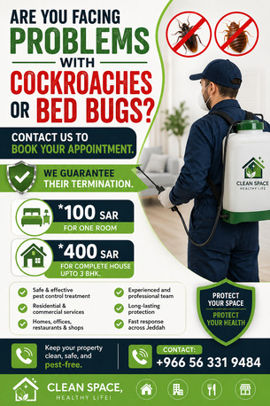 Jeddah, Pest Control, Professional Cockroach & Bed Bug Pest Control Services In Jeddah