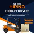 WE ARE HIRING FORKLIFT DRIVERS