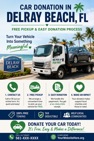 Miami, Automotive, Car Donation In Delray Beach, FL | Free Pickup & Easy Donation Process