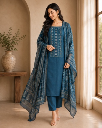 Delhi, Clothing & Accessories, INR 2500,  Shop Premium Unstitched Suits Online | Flat ₹500 OFF With AURUM500