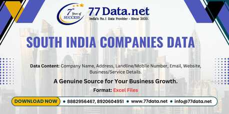 New Delhi, Business, Get Verified List Of Companies In South India With Free Sample Data