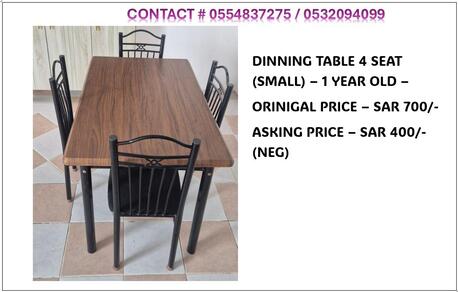 Al Murabba, Household Items, SAR 900,  Dinning Table, Kids Bunker Bed