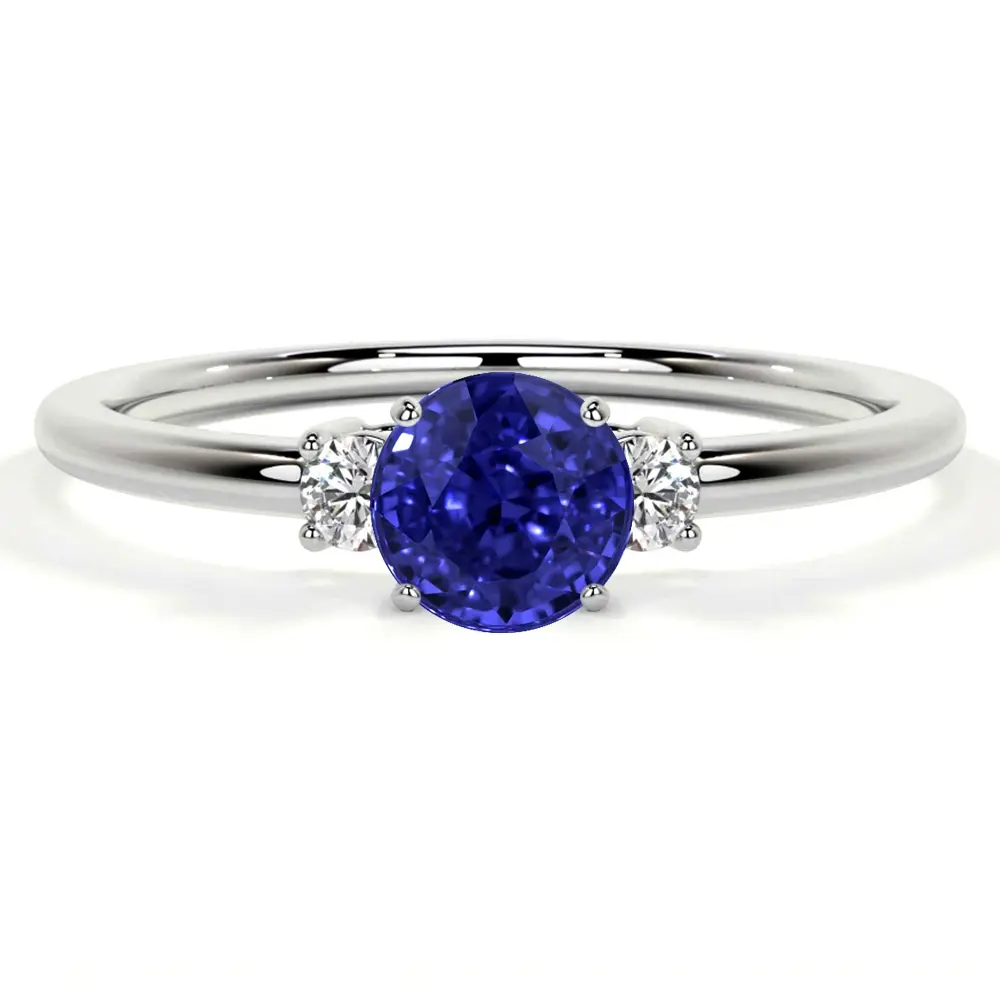 New York, Jewelry, USD 1,  Classic GemsNY Tanzanite Wedding Rings &ndash; Round 0.60cttw