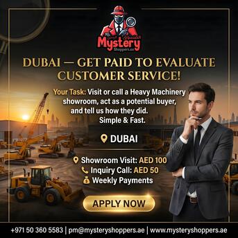 Dubai, Equipment Rental, Get Paid To Chat & Visit - Dubai 🕵️