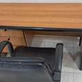 BHD 12,  COMPUTER /OFFICE TABLE WITH LEATHER CHAIR FOR SALE