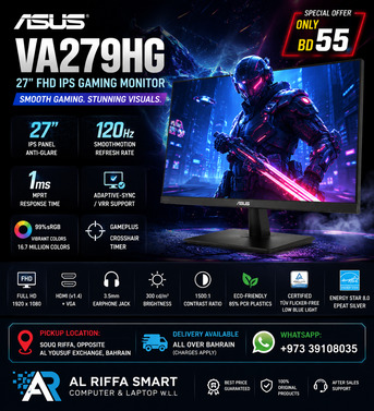 East Riffa, Computers, BHD 55,  ASUS VA279HG 27