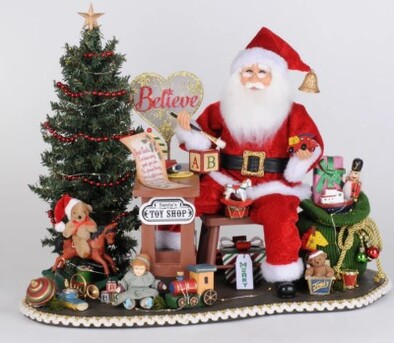 New York, Collectibles, USD 350,  Buy Limited Edition Karen Didion Santa Figurines For Memorable Gifts - A Coastal Christmas