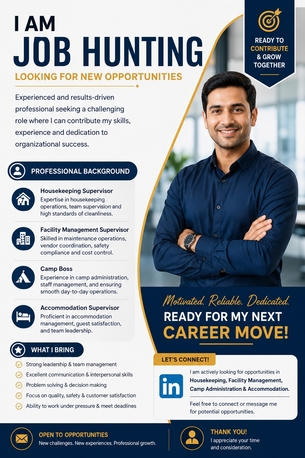 Riyadh, Job Seekers, Facility Management Supervisor, Campboss, House Keeping Supervisor
