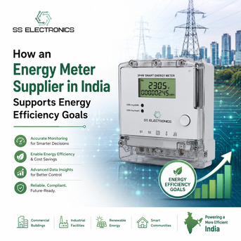 Noida, Electronics, How An Energy Meter Supplier In India Supports Energy Efficiency Goals