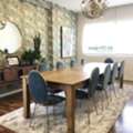 MYR 6500,  Teak Wood Dining Table -Wave Design