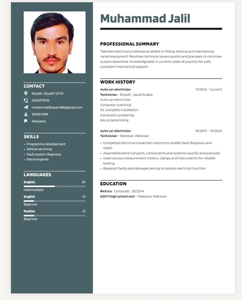 Riyadh, Job Seekers, Auto Car Electrician
