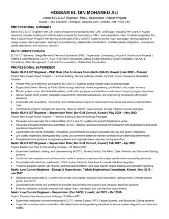 Riyadh, Job Seekers, Sr. ELV & ICT Engineer