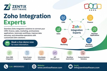 Jaipur, Software, USD 2000,  Zoho Integration Experts |Zentix Software