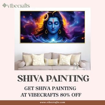 Noida, Household Items, INR 2600,  Divine Shiva Painting For Spiritual Home Decor
