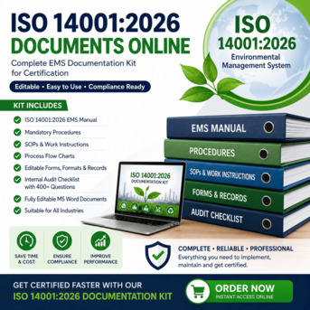 Los Angeles, Business, Ready-Made ISO 14001-2026 Documents For EMS Implementation