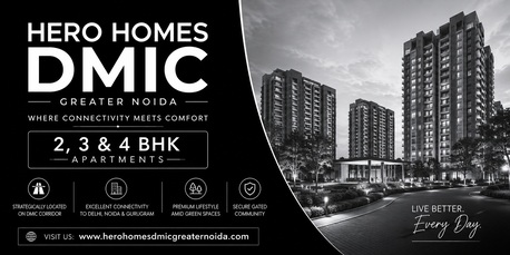 Greater Noida, Real Estate For Sale, 2 BR,  Hero Homes DMIC Greater Noida &ndash; Your Gateway To Luxury