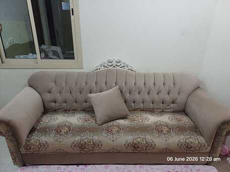 Jubail, Furniture, SAR 250,  For Sale: Sofa, Qty. = 2, Capacity = 3 + 3, With 6 Pillows