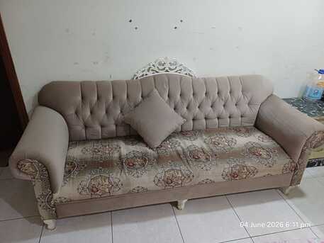 Jubail, Furniture, SAR 250,  For Sale: Sofa, Qty. = 2, Capacity = 3 + 3, With 6 Pillows