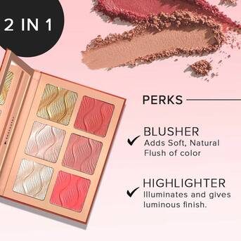 Mumbai, Health & Beauty Items, Character Glow Blush & Contour Palette | Smooth Blendable Finish