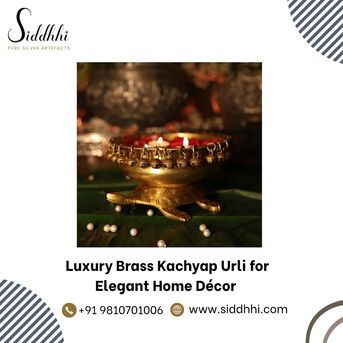 New Delhi, Appliances, INR 14,  Luxury Brass Kachyap Urli For Elegant Home Décor | Siddhhi Arts