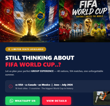 Dubai, Tickets, FIFA World Cup Hospitality Packages 2026 | VIP Match Access