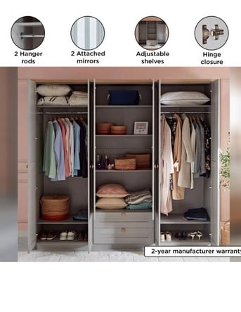 Riffa, Furniture, BHD 140,  Huge  6-Door Wardrobe  &ndash; Excellent Condition