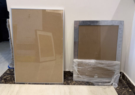 Al Sulaymaniyyah, Furniture, SAR 280,  9 IKEA Gallery Wall Frames (RIBBA & LOMVIKEN) &ndash; Mix Sizes