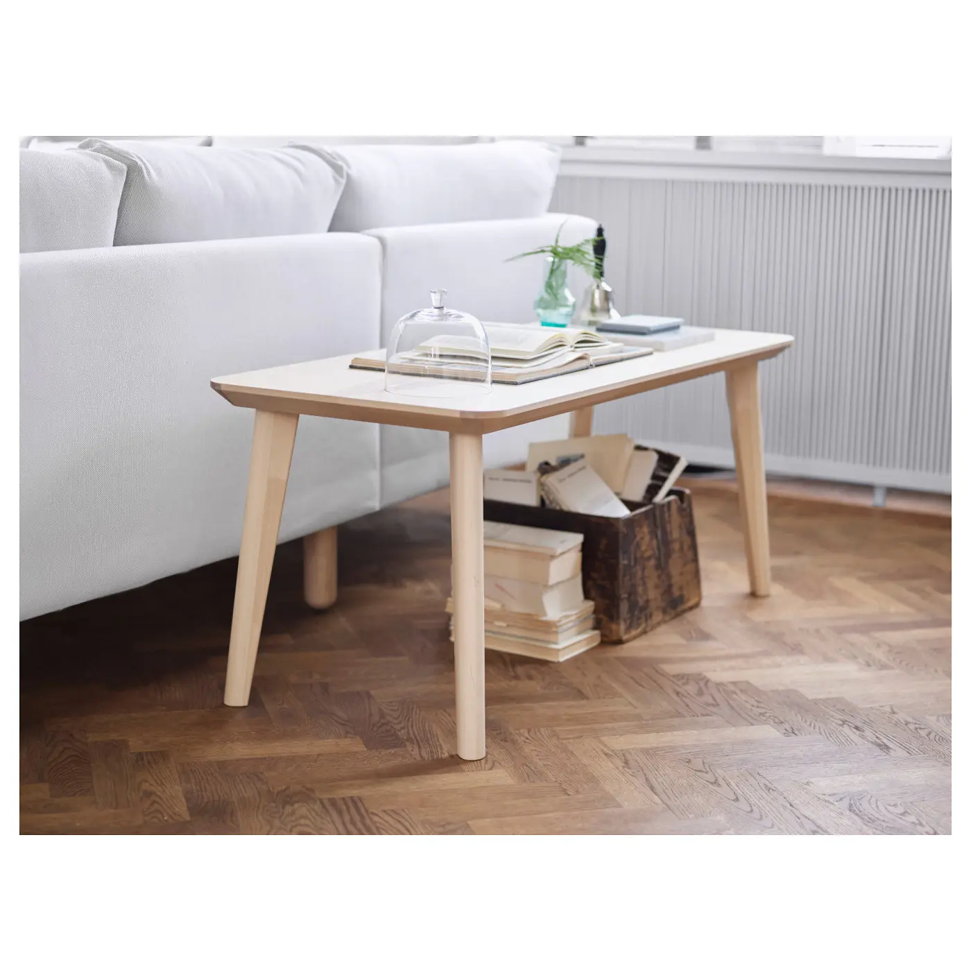 Al Sulaymaniyyah, Furniture, SAR 150,  Minimalist IKEA LISABO Desk / Console Table (119x50 Cm) &ndash; Ash Veneer