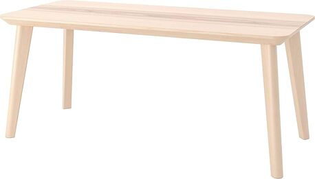 Al Sulaymaniyyah, Furniture, SAR 150,  Minimalist IKEA LISABO Desk / Console Table (119x50 Cm) &ndash; Ash Veneer