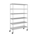SAR 450,  Seville Classics UltraDurable 6-Tier Heavy-Duty Steel Shelf With Liners & Wheels