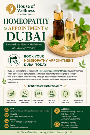Al Barsha, Health, Homeopathy Appointment Dubai &ndash; Personalized Natural Healthcare At House Of Wellness