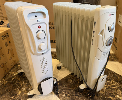 Al Sulaymaniyyah, Appliances, SAR 200,  2 Oil-Filled Space Heaters Excellent Condition