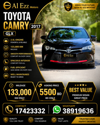 Manama, Vehicles, Cars & Trucks , BHD 5500,  Toyota Camry,  2017,  Automatic,  133000 KM,