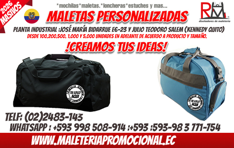 Quito, Marketing, Fabricacion De Maletas Personalizadas En Ecuador