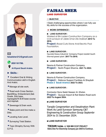 Riyadh, Job Seekers, Land Surveyor
