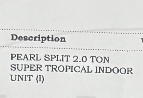 Sanad, Air Conditioners, BHD 120,  Pearl Split AC 2 Ton Rotary Compressor
