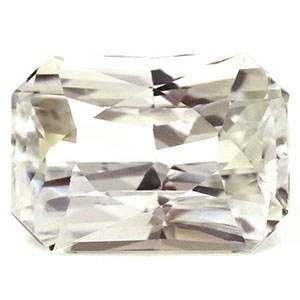 New York, Jewelry, USD 1895,  2.16 Cts. Emerald Cut White Sapphires, AAAA Quality