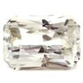 USD 1895,  2.16 Cts. Emerald Cut White Sapphires, AAAA Quality