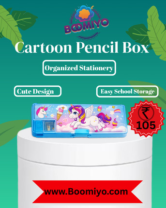 New Delhi, Books, INR 105,  Cartoon Unicorn Pencil Box &ndash; Cute & Organized School Storage