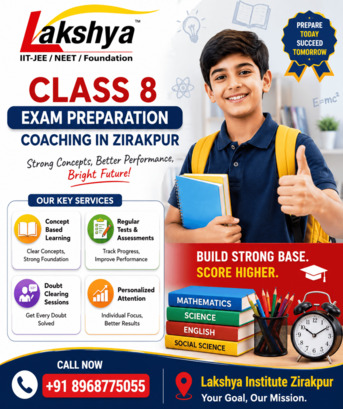 Chandigarh, Lessons Offered, Best Coaching For Class 8 In Zirakpur | Expert Tuition Classes