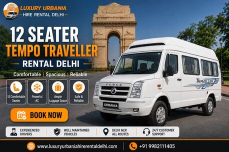 New Delhi, Travel, 12 Seater Tempo Traveller Rental Delhi | Best Rates